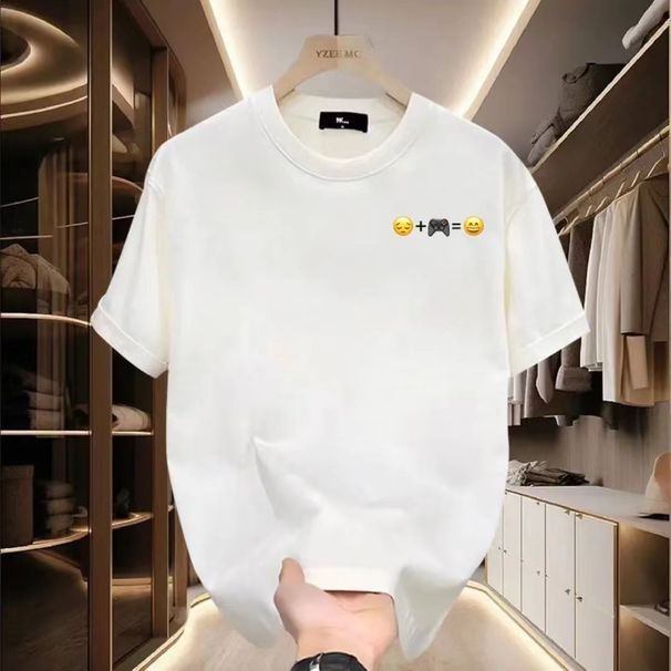 American Style Handsome Short Sleeved T-shirt For Young Men And Women's Summer Instagram Trendy Street Loose Round Neck_viptrois.com