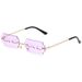 METAL EDGE - Concave Blade Sunglasses (Frameless Fashion Shades, Futuristic Design, Hot Seller)_viptrois.com