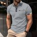 Business Mens Golf Polo Short Sleeve Polo Shirt Outdoor Casual Daily Summer 3D Print Micro-elastic Polyester Fake Pocket T Shirt_viptrois.com