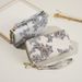 Wallet Card Cases Women's New Retro Printing Lace Fashion National Style Atmosphere Double Zipper Large Capacity Mobile Phone Bag Wallet_viptrois.com