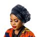 Women's Scarves Ethnic Heavy Industry Flower Beauty Strip Two Layer Sponge Turban Cap_viptrois.com