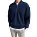 Men's Half-Zip Stand Collar Sweater – Lightweight Loose Fit Knit Pullover (4 Classic Colors, M-XXXL)_viptrois.com