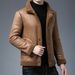 Men's Faux Suede Shearling Jacket With Fleece Lining – Stylish Winter Coat For Casual & Smart Looks_viptrois.com