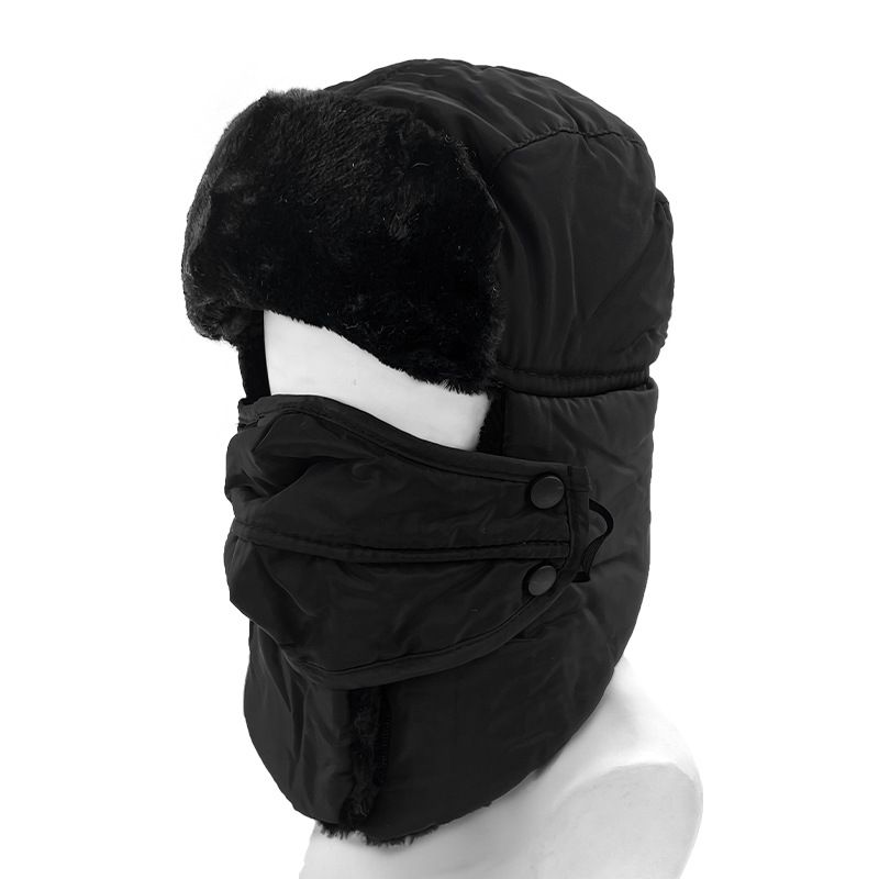 Unisex Winter Fleece-Lined Earflap Hat - Windproof Cold Weather Trapper Hat For Outdoor Activities & Cycling (Multiple Colors)_viptrois.com