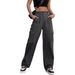 Men's Clothing Foreign Trade Small Pocket Cargo Casual Pants Women's Loose Slimming Trendy Wide Leg Long Pants_viptrois.com