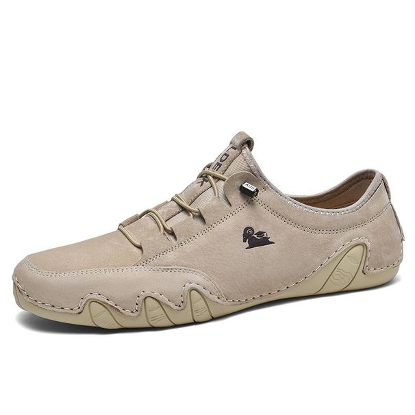 First Layer Leather Men's Shoes Low-top Casual Shoes Martin Shoes Men's Octopus Large Size Shoes_viptrois.com