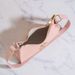 Women's Fresh Girl Exquisite Double Heron Tassel Embellished Ladies Crescent Shoulder Bag Simple Embossed Commuter Handbag_viptrois.com