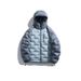 Men's Lightweight Down Jacket With Color-Blocking & Seam-Sealed Design, 90% White Duck Down Fill, Hooded Outdoor Sport Coat For Casual Wear_viptrois.com