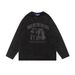 Animal Kitten Print Base Round Neck Sweatshirt Spring Autumn Loose Casual Long Sleeve T-Shirt Top Men Ins Street Fashion_viptrois.com