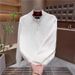 Pure Half-Zip Heavyweight Stand Collar Sweater For Men, Autumn And Winter, Slightly Loose, Retro Lazy Style, Solid Color,_viptrois.com