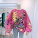 New Style Long Sleeve Crew Neck Loose Street Racing Dog Harajuku Girl Sweatshirt_viptrois.com