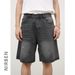Nirben Denim | American Trendy Brand Ink Splashed Paint Dot Denim Shorts Men's High Street Loose Straight Five Point Pants_viptrois.com