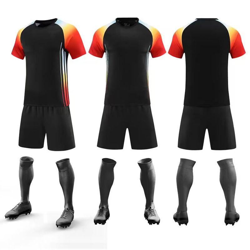 Men's Clothing short-sleeved football uniform suit children's adult student competition cross-border sports new jersey summer_viptrois.com