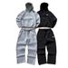 Men's Clothing Autumn/winter Men's Trendy Hooded Patch Print Sports Casual Comfortable Suit 005_viptrois.com