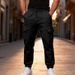 Men's Velvet Cargo Overalls – Multi-Pocket Outdoor Trousers With Wide Leg Cuffs, Comfortable & Stylish For Autumn/Winter_viptrois.com