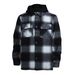 Men's European Size Sweater Jacket Teen Striped Checked Hoodie Winter Fleece_viptrois.com