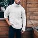 Loom 2023 Foreign Trade Cross-Border Autumn Winter Diamond Twist Thick New Yarn Knitted Sweater European American Style Men's_viptrois.com