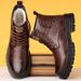 European Warm Series Winter Martin For Men New Business Casual Genuine Leather Wool Warm High-top Snow Boots Men's Cotton Shoes_viptrois.com