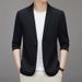 Men's Clothing Lashibert Nylon Spandex Elastic Unlined Hemming Sunscreen Suit Men's Spring And Summer Thin Single Layer Non Iron Suit_viptrois.com