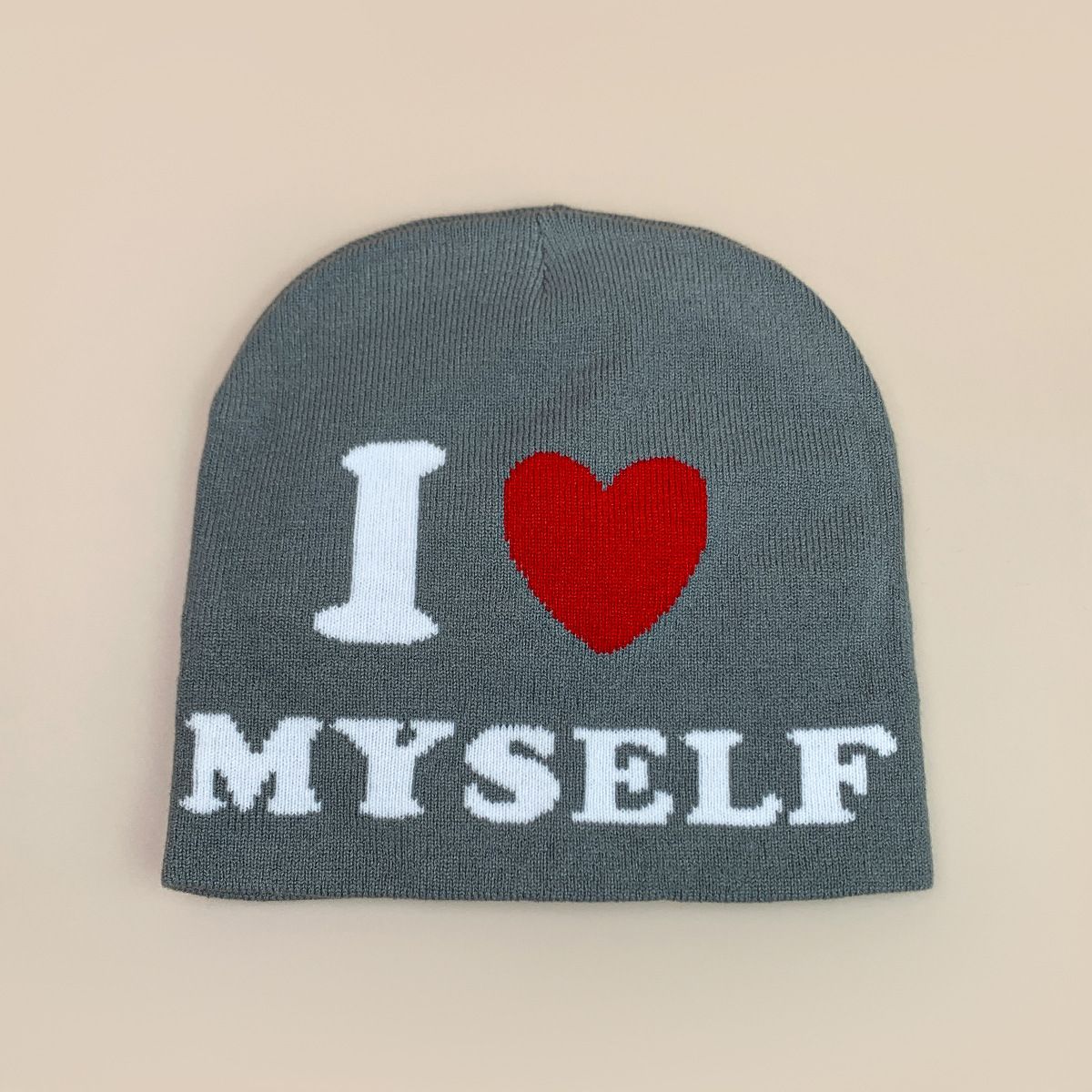 Unisex Retro Knit Beanie With Letter Print - Soft & Warm Winter Hat For Men And Women, Stretchy Slouchy Style, One Size Fits Most (54-60cm)_viptrois.com