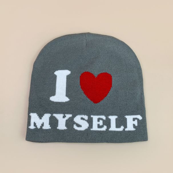 Unisex Retro Knit Beanie With Letter Print - Soft & Warm Winter Hat For Men And Women, Stretchy Slouchy Style, One Size Fits Most (54-60cm)_viptrois.com