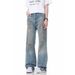 Distressed Washed High-Street Straight Jeans With Tie-Dye & Ripped Details – Urban Grunge Style For Men_viptrois.com