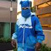 Street Style Men's Women's Patchwork Color Contrast Zippered Hoodie With Open Thread Design, Loose Fitting Jacket And_viptrois.com