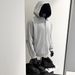 Pure Trendy Brand Spring And Autumn Heavyweight Jacket Double Zipper Short Style Vibe High Street Hooded Cardigan Men's_viptrois.com
