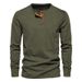 Pulse 2025 Independent Station Spring And Autumn New Men's Corduroy Casual Henry Slim Fit Solid Color Long Sleeve T-Shirt_viptrois.com