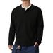 High-Quality Design Sense Henry Two-Piece Long Sleeve T-Shirt Men's Autumn Base Shirt Casual Versatile Top Simple_viptrois.com
