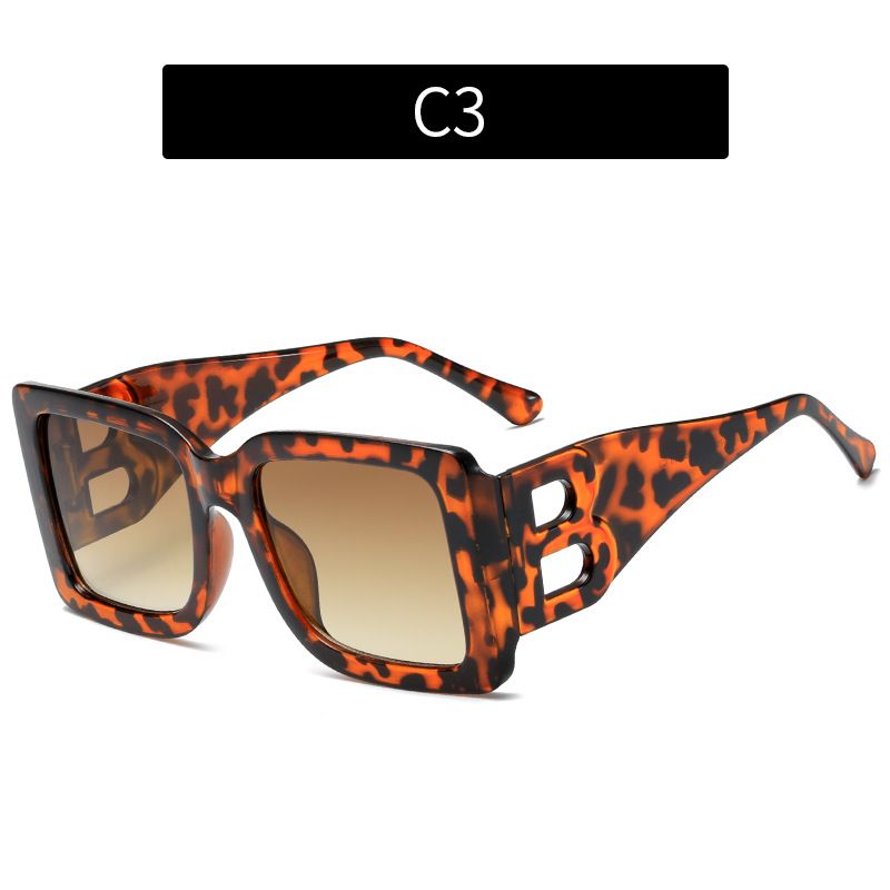 VOOTHOST New Fashion Oversized The Letter B Square Trend Sunglasses Women Men Retro Rectangle Sunglasses Gafas De Sol F0081_viptrois.com