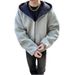 Spring And Autumn Men's American Trendy Brand Loose Lazy Style Hoodie Youth Student Jacket Zipper Cardigan_viptrois.com