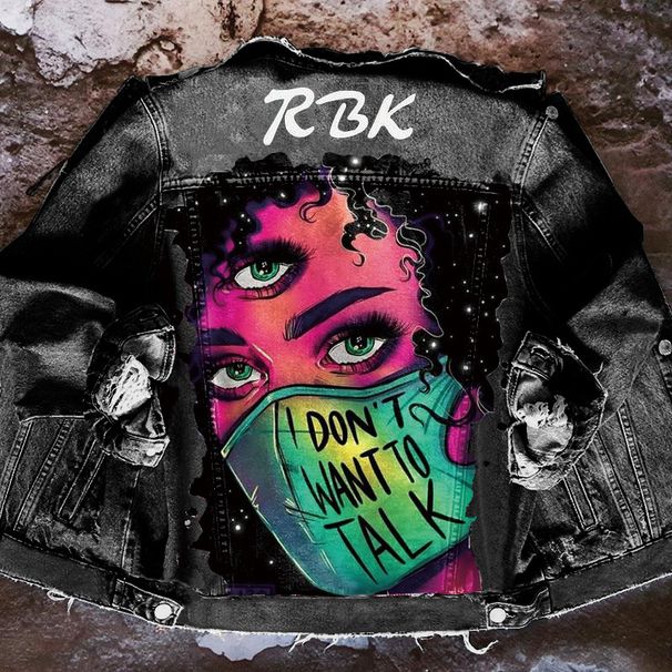 men's clothing Mask Girls Denim Jacket Women Hip-Hop Loose Denim Clothes Lapel Coat Autumn and Winter_viptrois.com