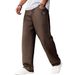 Men's Waffle Knit Casual Pants With Letter Logo - Straight Leg Comfort Fit For Autumn Winter - Multiple Colors & Sizes_viptrois.com