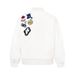 National Trend Brand American High Street Cartoon Towel Embroidery Baseball Leather Sleeve Jacket Unisex Spring Couple_viptrois.com