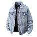 Men's Clothing American Style Handsome Denim Jacket Men's Distressed Retro Men's Cardigan 2025 Autumn And Winter New Thick Washed Jacket Men_viptrois.com