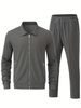 Men's Business Casual Sportswear Two Piece Set Waffle Knit Suit Spring New Style Hot Selling Clothing For Men_viptrois.com