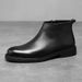 European Warm Series Men's Leather Shoes Boots Solid Color Ins European Style Versatile Winter_viptrois.com