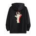 Men's Graphic Print Hooded Sweatshirt, Trendy Loose Fit Pullover For Teens & Couples, Unisex Casual Streetwear_viptrois.com