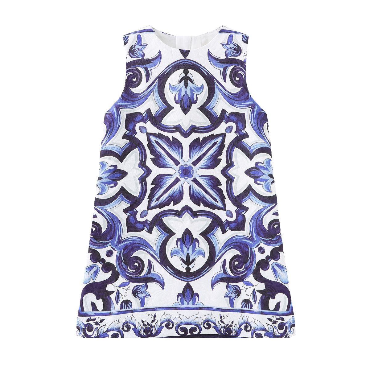 Mother & Kids New Children's Skirt Girls Blue And White Porcelain Dress Sleeveless Vest Skirt_viptrois.com