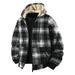 Autumn And Winter Men's Sweater Cardigan Striped Plaid Fleece Thickened Casual Sports_viptrois.com