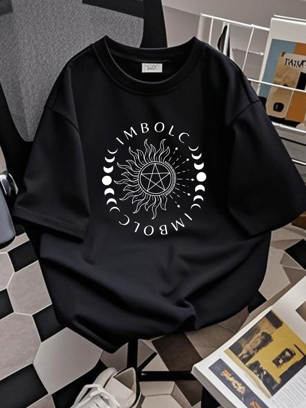 Imbolc T Shirt Pagan Wiccan Holiday Witchy Tiple Goddess Brigid Unisex Soft Comfortable Graphic Stylish Fashion Top For Everyday Wear Stretched_viptrois.com