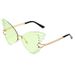 Women's Butterfly Sunglasses - Large Frame, Gradient Color, UV400 Protection, Trendy Street Style_viptrois.com