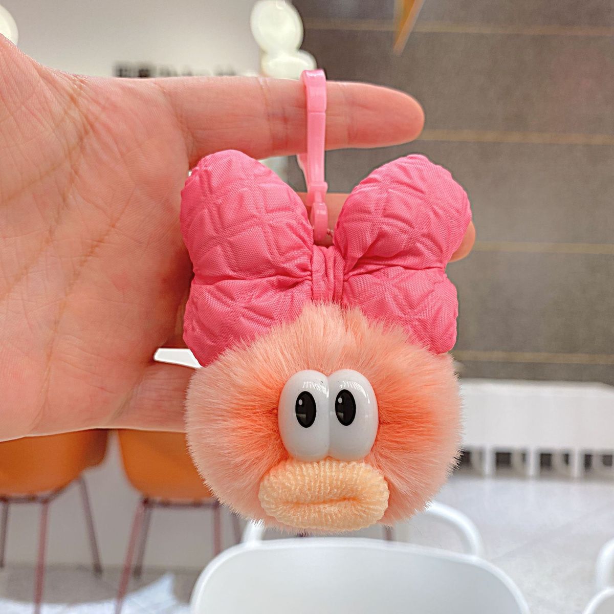 Creative Plush Keychain School Bag Pendant Cartoon Student Gift Dopamine Ugly Doll Doll Jewelry Accessories_viptrois.com
