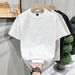 Men's Clothing Men's Heavyweight Pure Cotton Short-Sleeved Tie Dye T-Shirt Trendy Brand Loose Style Black Top For Summer_viptrois.com