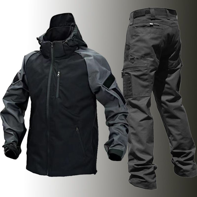 Men's Clothing Spring And Autumn Suit Outdoor Assault Commuting Law Enforcement Jacket Resistant Windbreaker Military Fan Jacket Detachable Jacket_viptrois.com