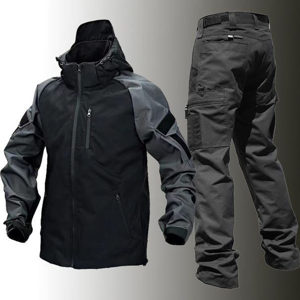 Men's Clothing Spring And Autumn Suit Outdoor Assault Commuting Law Enforcement Jacket Resistant Windbreaker Military Fan Jacket Detachable Jacket_viptrois.com