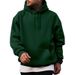 Men's Hooded Sweatshirt -Vintage Style Pullover Hoodie, Soft Cotton Blend, Comfort Fit, Streetwear Essential For Casual Wear_viptrois.com