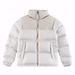 Premium White Duck Down Puffer Jacket For Men Women - 700 Fill Power, Windproof & Water-Resistant, Coat With High Collar, Loose Fit_viptrois.com