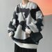 Autumn Winter Long Sleeve Trendy Brand Couple Outfit Round Neck Knitted Sweater Lazy Style Jacket Men's Top_viptrois.com